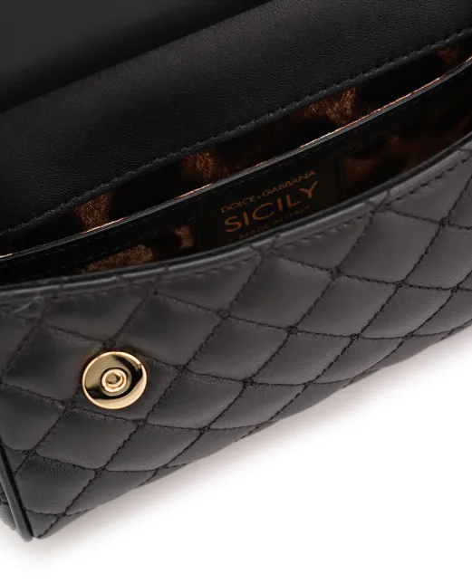 Dolce&Gabbana Кожаная сумка Sicily Small - Артикул: BB7116-AV967
