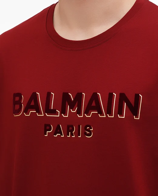 Balmain Хлопковая футболка - Артикул: BH1EG010BB99
