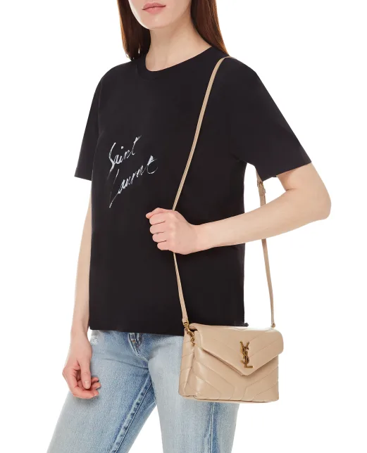 Saint Laurent Кожаная сумка Loulou Toy - Артикул: 678401-DV707