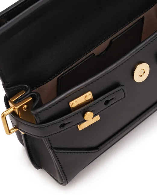 Balmain Кожаная сумка B-Buzz 19 - Артикул: EN1AE742LAVE