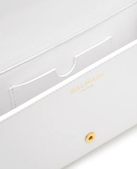 Balmain Клатч Shuffle із телячої шкіри - Артикул: GN1ON259LMTE
