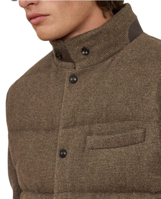 Ralph Lauren Purple Label Пуховий жилет Whitwell із вовняної суміші - Артикул: 790982907001