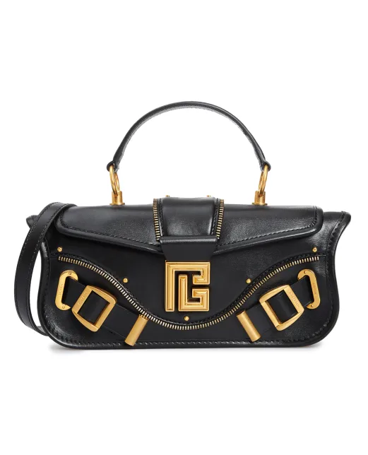 Balmain Кожаная сумка Blaze Pouch - Артикул: BN1AE795LSLX