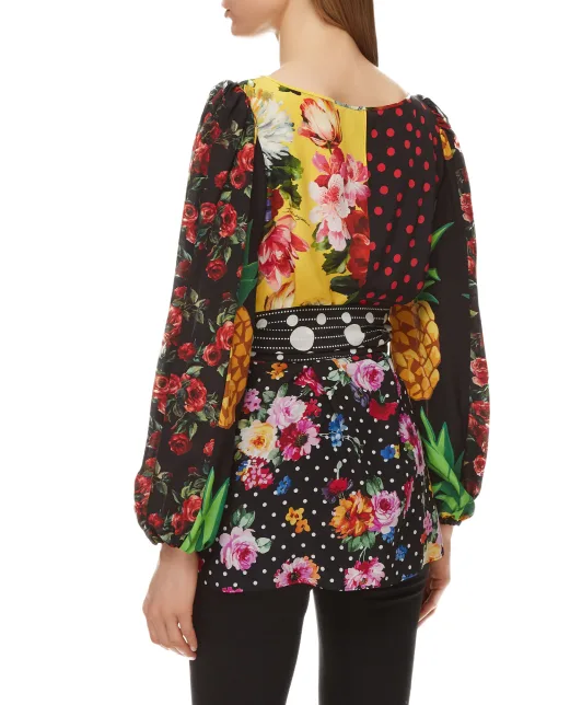 Dolce&Gabbana Шелковая блуза - Артикул: F75E3T-GDY58