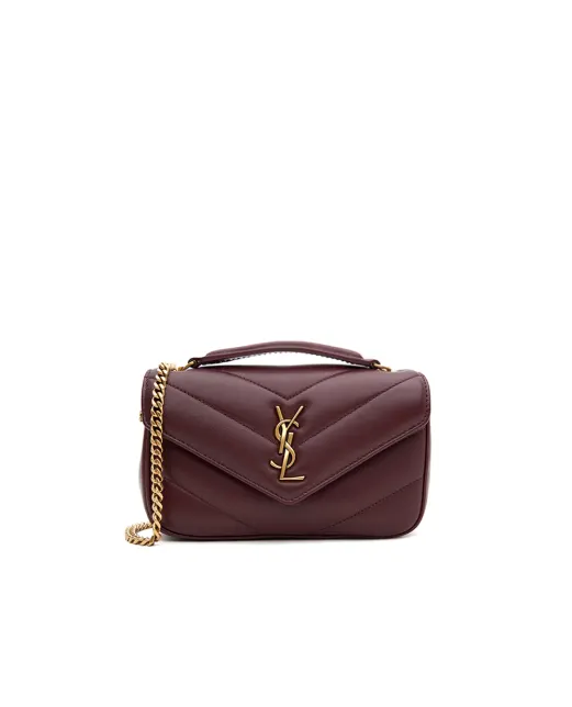 Saint Laurent Сумка зі шкіри Loulou Mini - Артикул: 821749-AAEAX