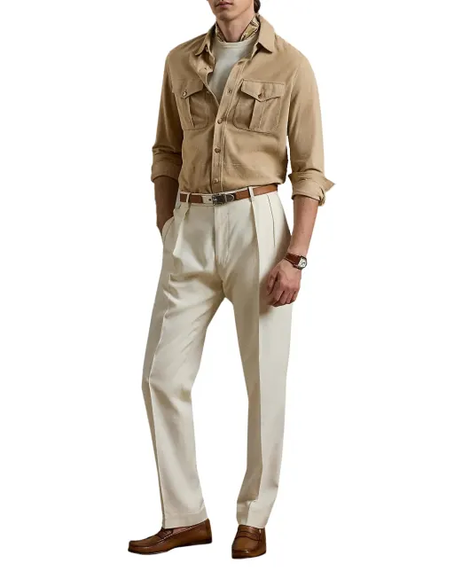 Ralph Lauren Purple Label Замшевая рубашка - Артикул: 790654923034