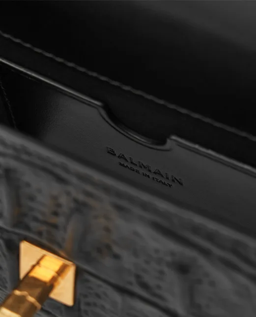 Balmain Сумка клатч під шкіру крокодила - Артикул: FN0LE596LOBC