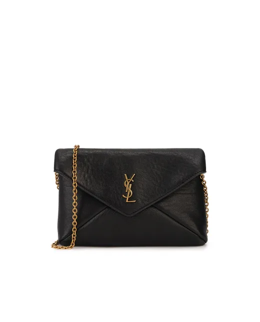 Saint Laurent Кожаная сумка Cassandre Chain Pouch - Артикул: 819271-AACYT