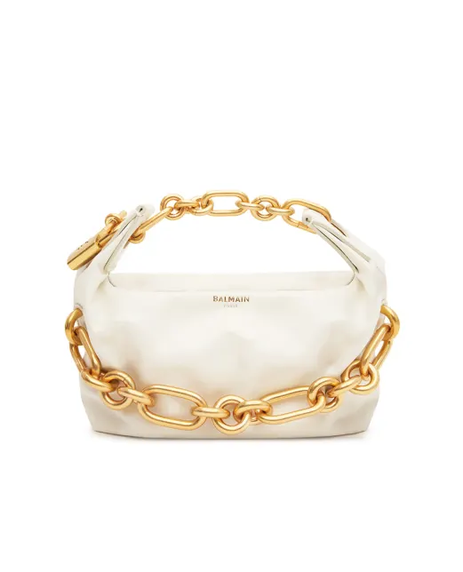Balmain Кожаная мини-сумка Sync - Артикул: FN1AD001LBFO