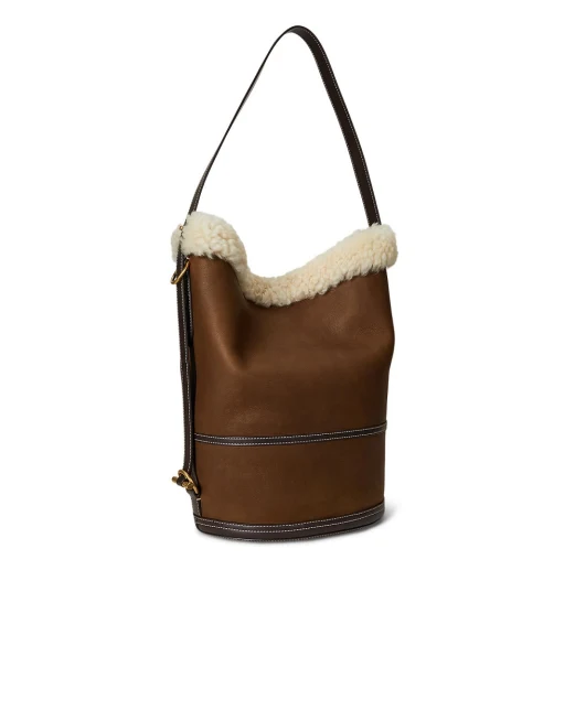 Polo Ralph Lauren Сумка-ведро Bellport из овчины - Артикул: 428971298001