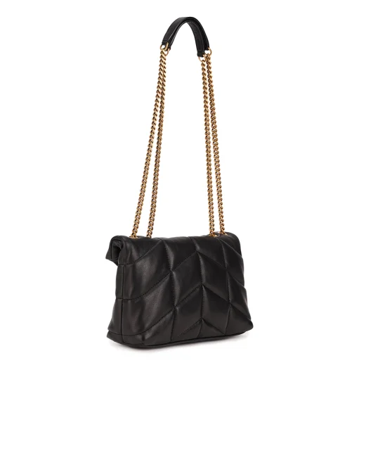 Saint Laurent Шкіряна сумка Loulou Puffer Toy - Артикул: 759337-1EL07