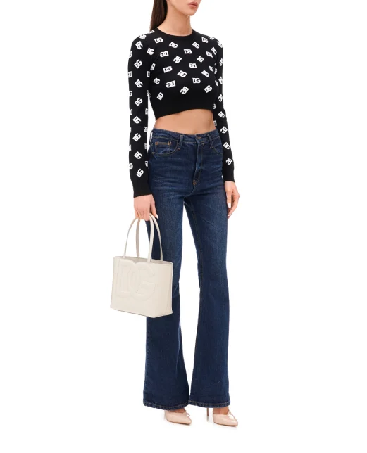 Dolce&Gabbana Кожаная сумка DG Logo Small - Артикул: BB7337-AW576