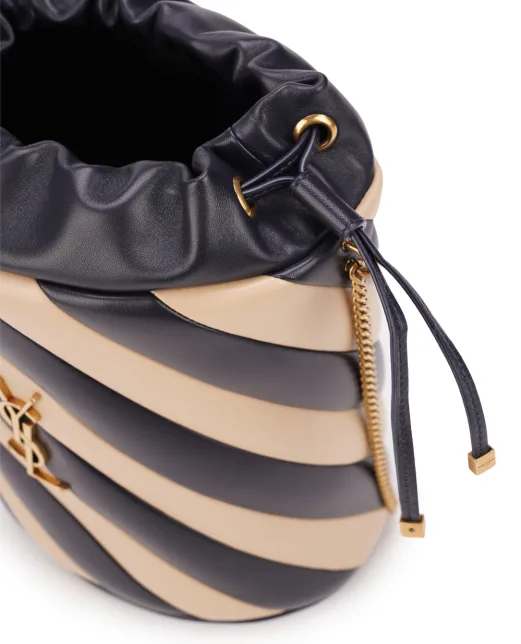 Saint Laurent Кожаная сумка Alix Gold - Артикул: 734949-AABR6