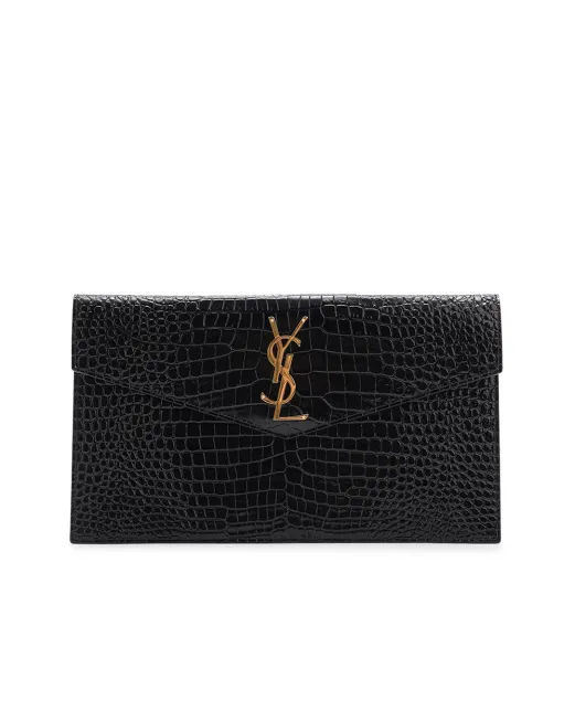 Saint Laurent Шкіряний клатч Uptown - Артикул: 565739-DND0J