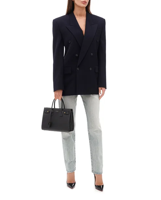 Saint Laurent Шкіряна сумка Sac du Jou Small - Артикул: 717448-DTI0W