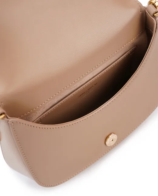 Saint Laurent Кожаная сумка Voltaire Top Handle Bronze - Артикул: 800846-0SX0W