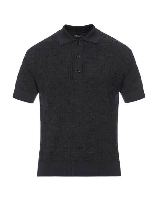 Balmain Рубашка-поло Balmain Monogram - Артикул: GH1GB044KI03