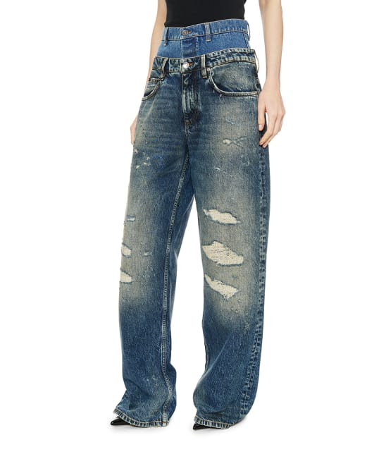 Dolce&Gabbana Джинси з подвійною талією - Артикул: FTDGSD-G8OH5