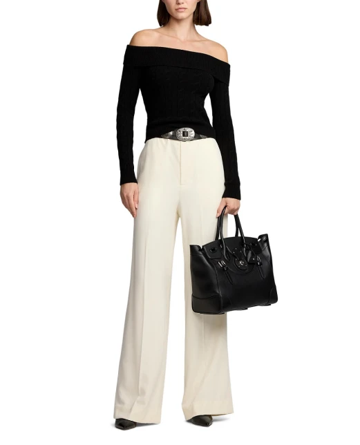 Ralph Lauren Collection Сумка Ricky 33 з телячої шкіри - Артикул: 435189535001