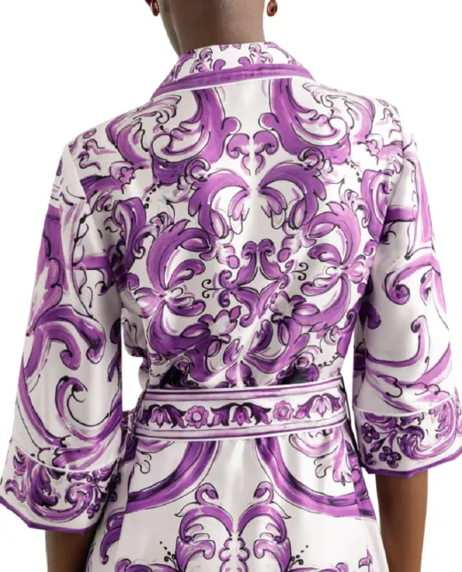 Dolce&Gabbana Сукня з шовку з принтом - Артикул: F0AH2T-HI1S5