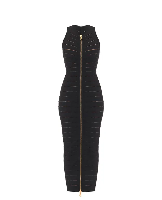 Balmain Платье длинное без рукавов - Артикул: FF0RO170KI96
