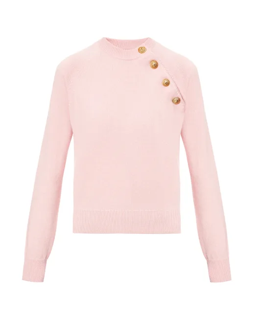 Balmain Джемпер з вовни та кашеміру - Артикул: GF1KA130KI87