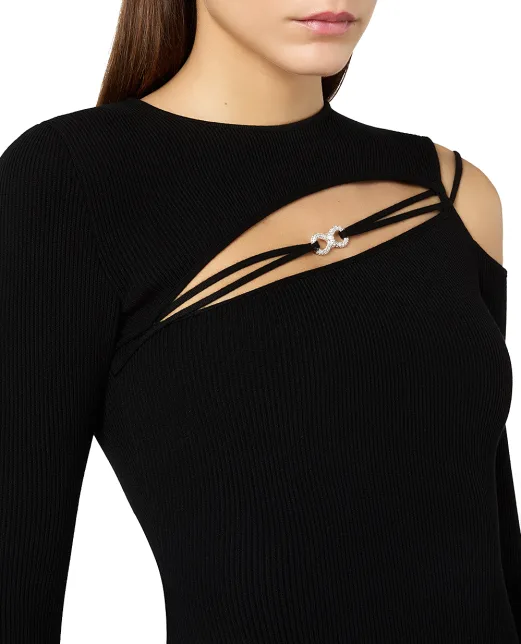 Mach&Mach Платье мини - Артикул: PF25-KD120-KNT-BLK