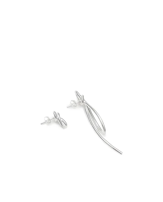 Completedworks Сережки з переробленого срібла - Артикул: V001-silver