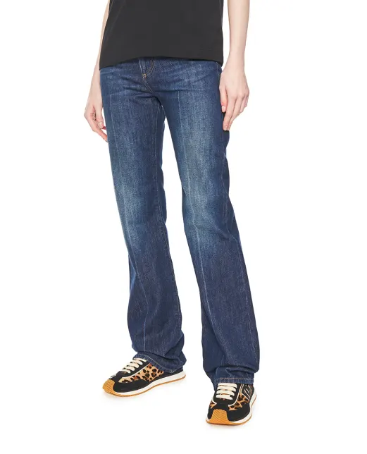 Dolce&Gabbana Джинси з ефектом потертості - Артикул: FTDDFD-G8OT3