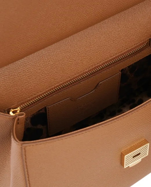 Dolce&Gabbana Кожаная сумка Sicily Large - Артикул: BB6002-B1001