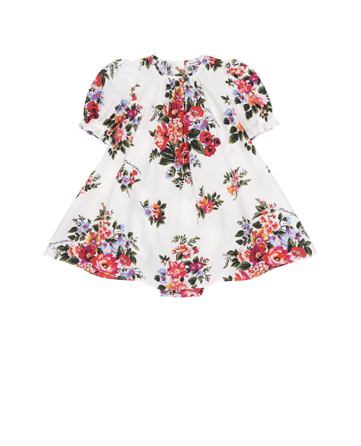 Dolce&Gabbana Детское платье с цветочным принтом - Артикул: L24DQ3-HS5UY