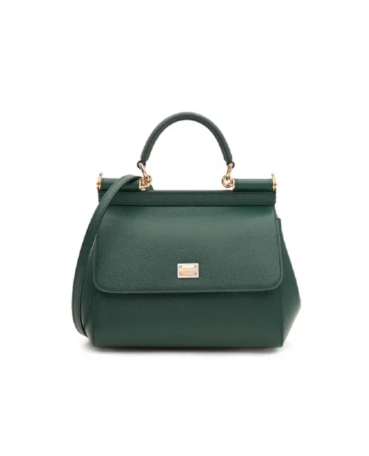 Dolce&Gabbana Шкіряна сумка Sicily Medium - Артикул: BB6003-B1001