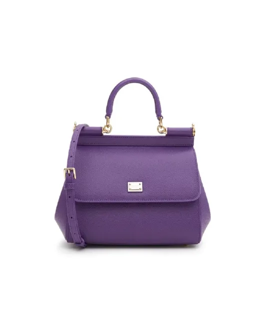 Dolce&Gabbana Шкіряна сумка Sicily Medium - Артикул: BB6003-B1001