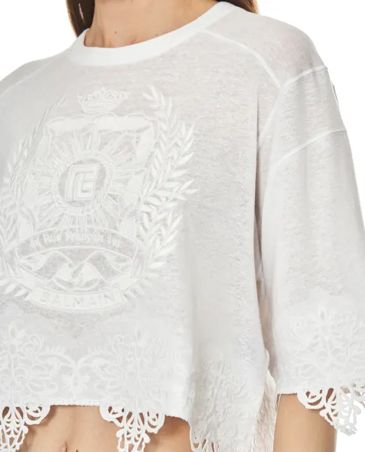 Balmain Топ із льону - Артикул: FF1EE130BD05