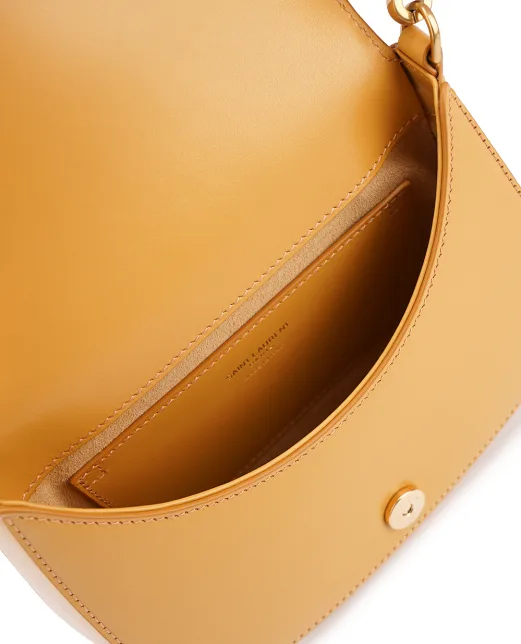 Saint Laurent Кожаная сумка Voltaire Top Handle Bronze - Артикул: 800846-0SX0W