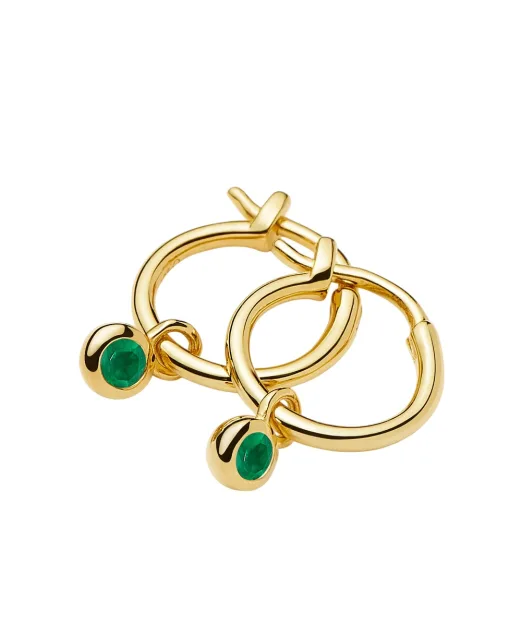 Missoma Сережки-кільця з мініатюрними підвісками - Артикул: BSH-G-E2-GX