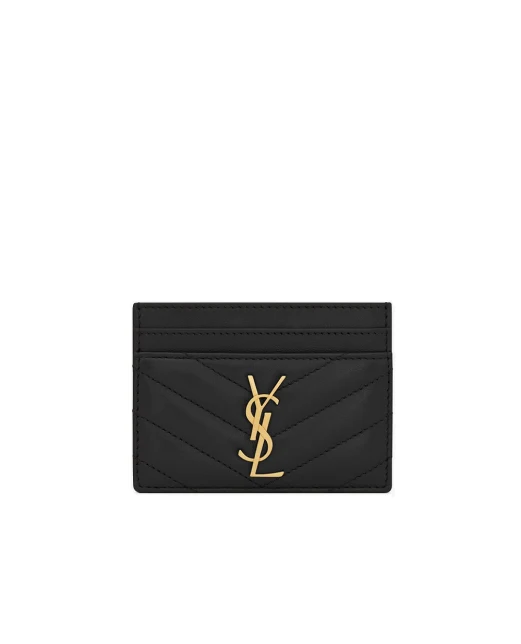 Saint Laurent Визитница Cassandre из кожи - Артикул: 423291-AAA44