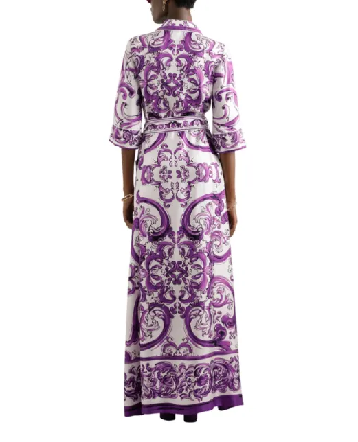 Dolce&Gabbana Сукня з шовку з принтом - Артикул: F0AH2T-HI1S5