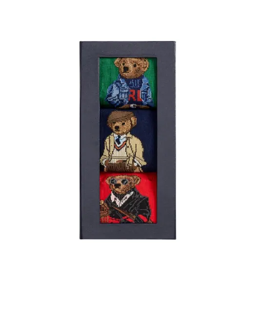 Polo Ralph Lauren Шкарпетки Polo Bear (3 пари) - Артикул: 449P04717001