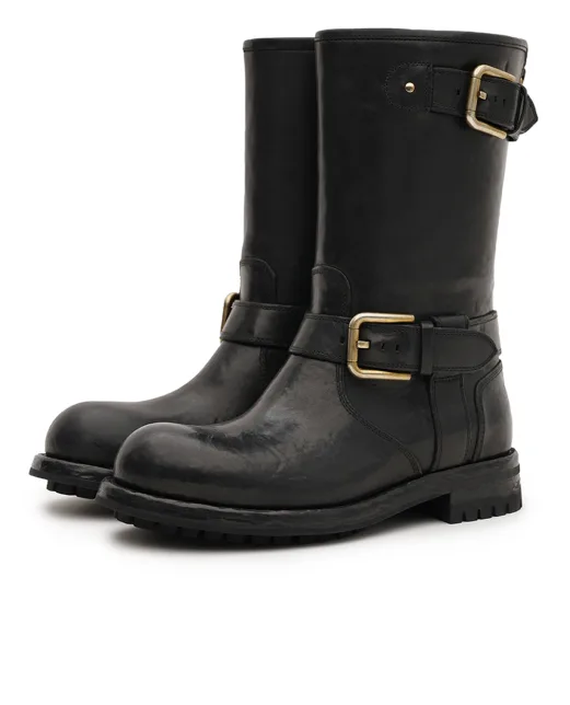 Dolce&Gabbana Ботинки байкерские из кожи - Артикул: CT1081-AW352