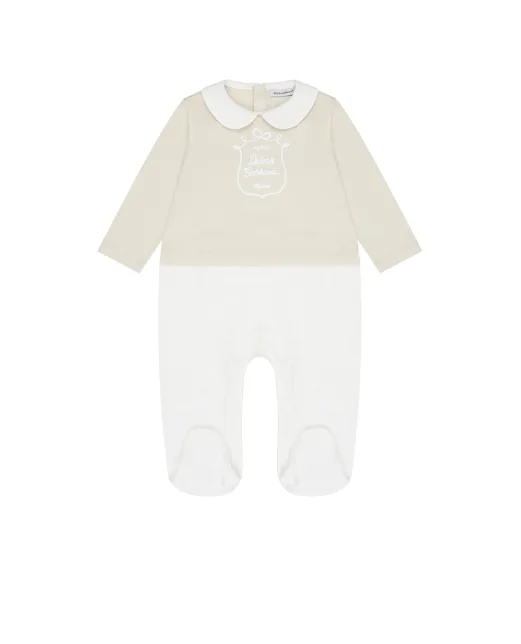 Dolce&Gabbana Дитячий подарунковий набір із трикотажу з принтом - Артикул: L1JO7Z-G7PTY