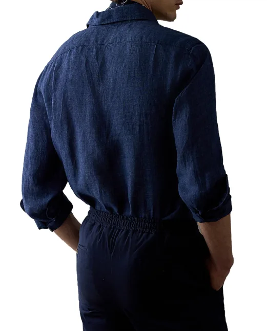 Ralph Lauren Purple Label Льняная рубашка - Артикул: 790964234001