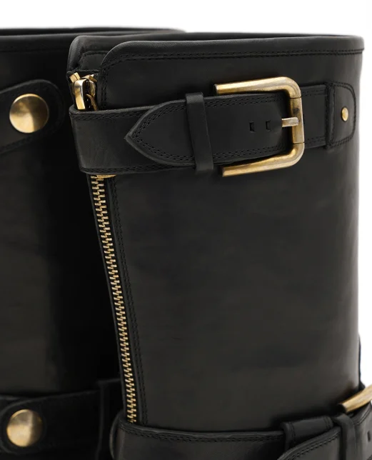 Dolce&Gabbana Ботинки байкерские из кожи - Артикул: CT1081-AW352