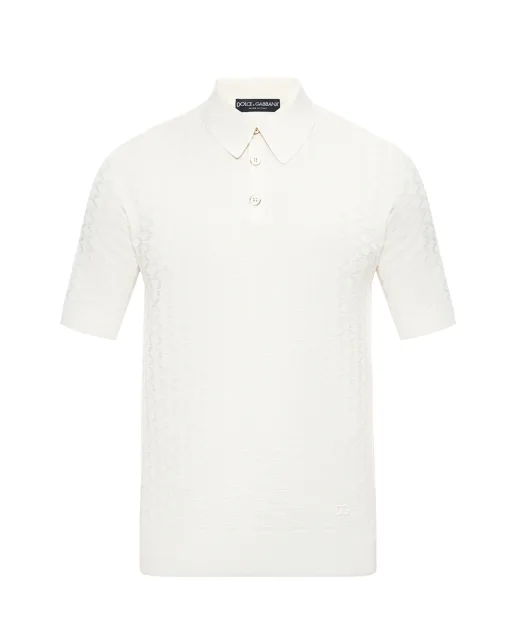 Dolce&Gabbana Поло з шовку - Артикул: GXZ02Z-JBSOF