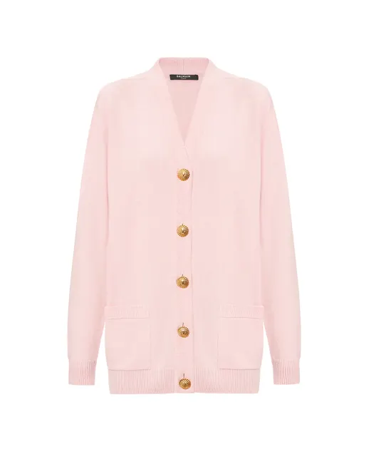 Balmain Кардиган із вовни та кашеміру - Артикул: GF1KO003KI87