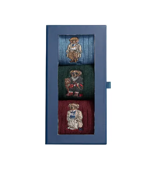 Polo Ralph Lauren Шкарпетки Polo Bear (3 пари) - Артикул: 449P04718001