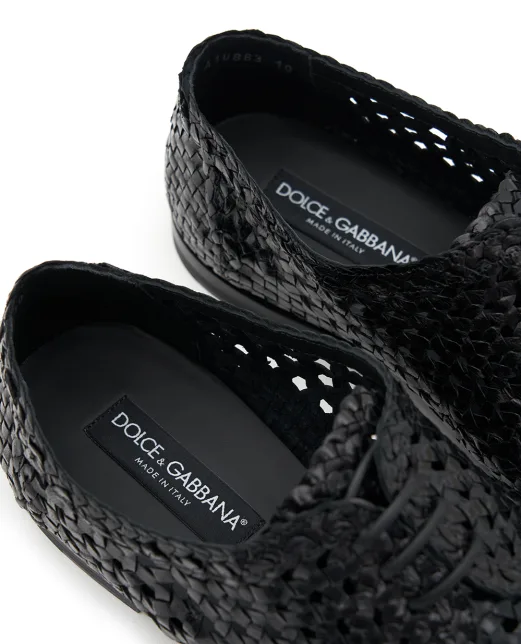 Dolce&Gabbana Дерби из глянцевой кожи - Артикул: A10863-A6M71