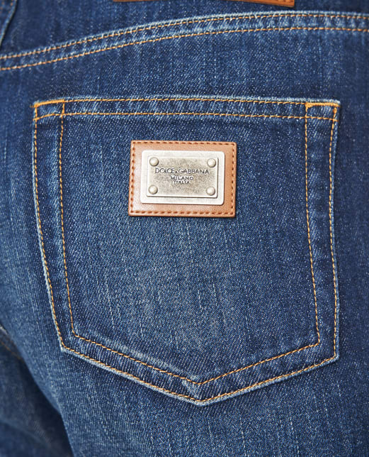Dolce&Gabbana Джинси з ефектом потертості - Артикул: FTDDFD-G8OT3