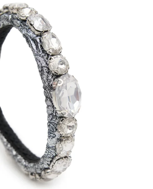 Dolce&Gabbana Обідок із квіткового жаккарда з декором - Артикул: FY366Z-GDDDM