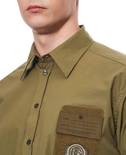 Dolce&Gabbana Рубашка с нашивкой логотипа - Артикул: G5OE4Z-FUFN9